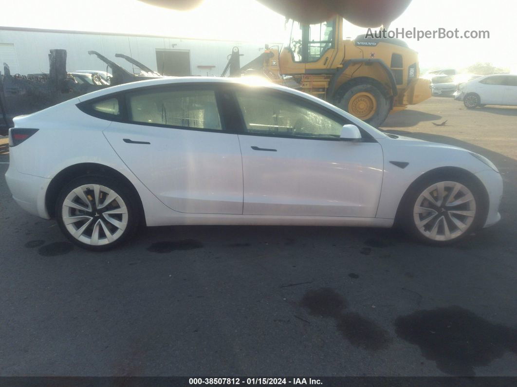 2021 Tesla Model 3 Long Range Dual Motor All-wheel Drive White vin: 5YJ3E1EBXMF926895