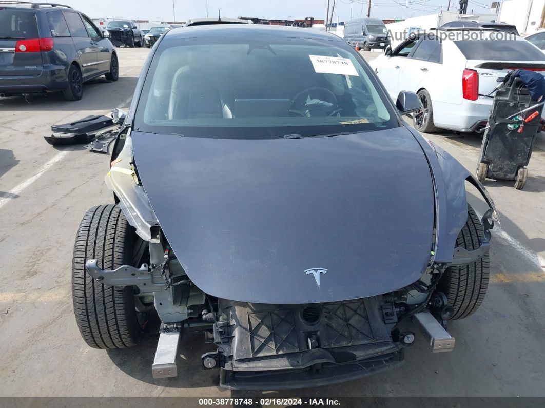 2021 Tesla Model 3 Long Range Dual Motor All-wheel Drive Gray vin: 5YJ3E1EBXMF936634