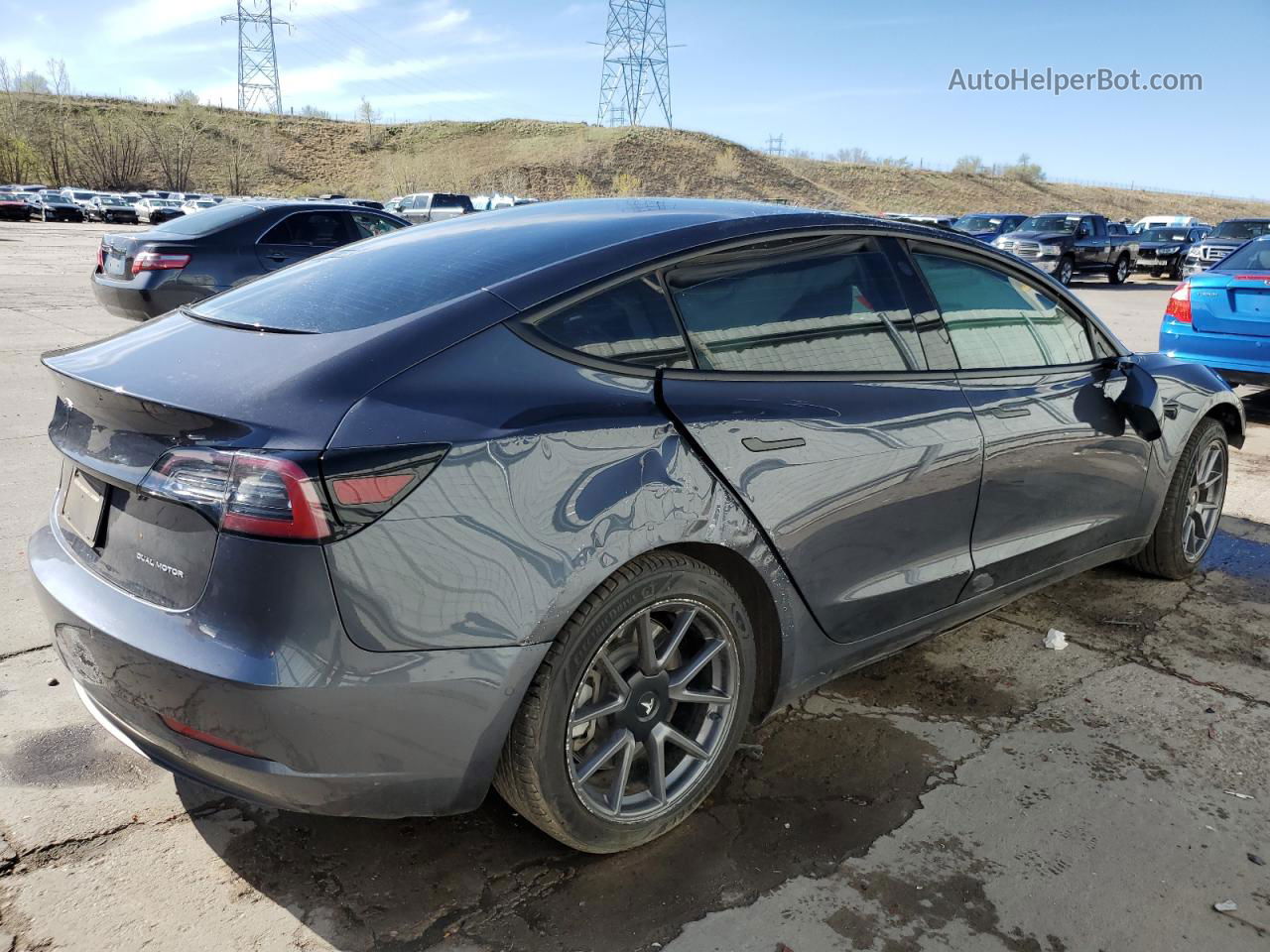 2021 Tesla Model 3  Charcoal vin: 5YJ3E1EBXMF937590