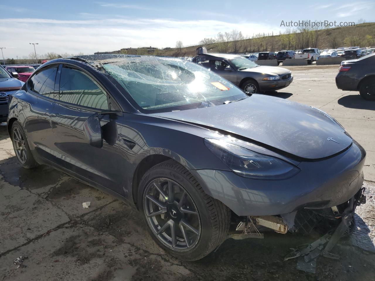 2021 Tesla Model 3  Charcoal vin: 5YJ3E1EBXMF937590