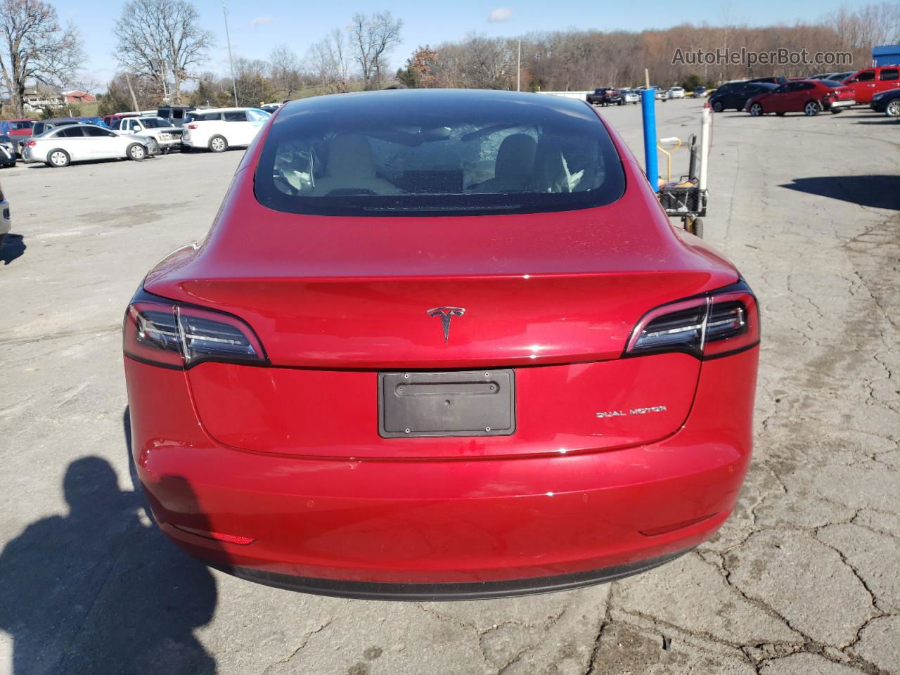 2022 Tesla Model 3  Red vin: 5YJ3E1EBXNF115440