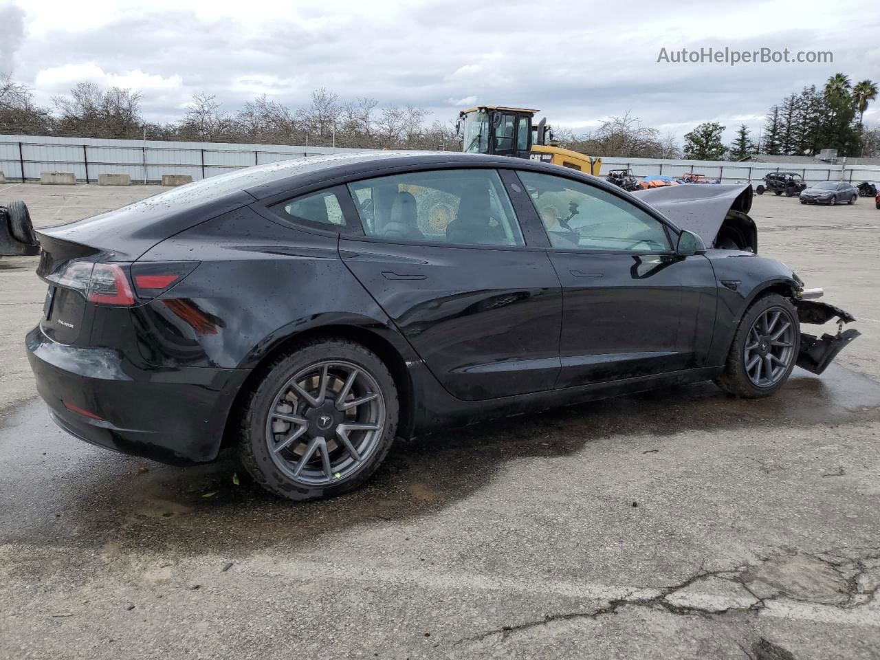 2022 Tesla Model 3  Black vin: 5YJ3E1EBXNF137843