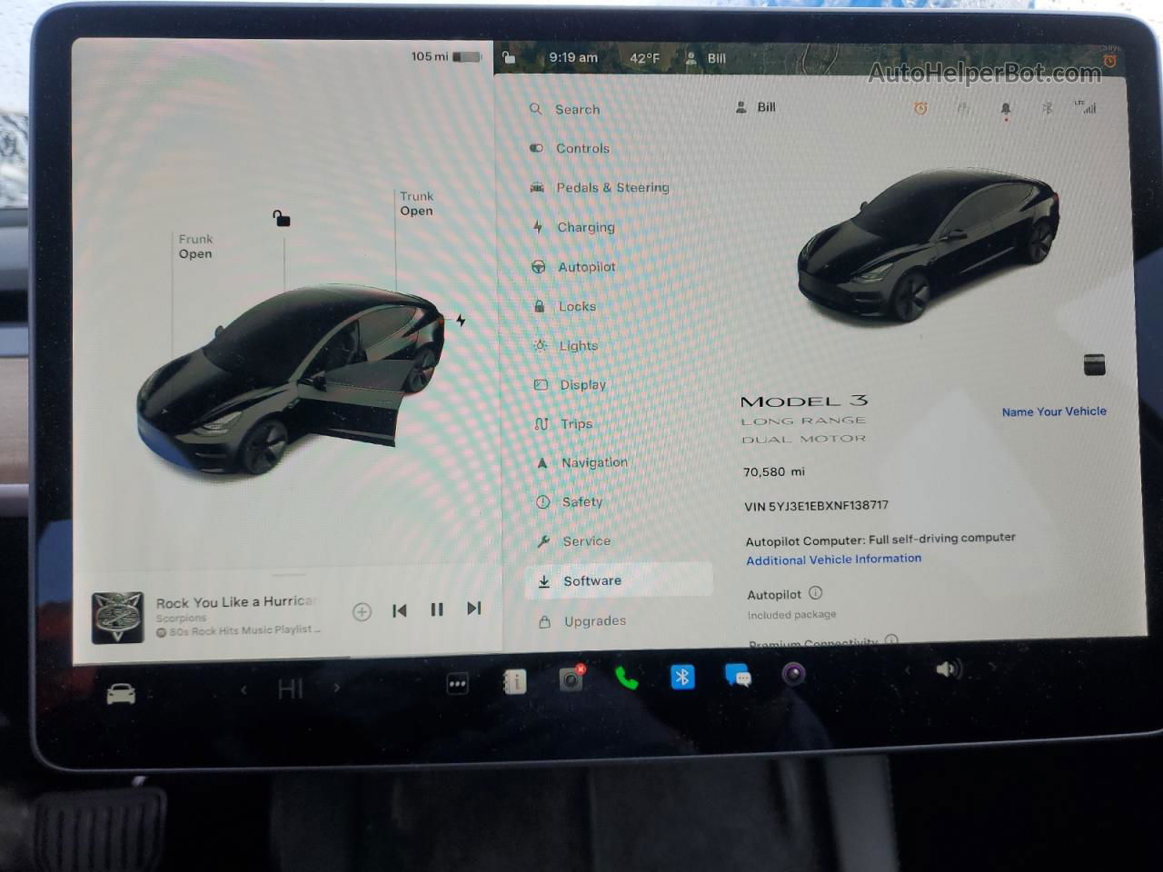 2022 Tesla Model 3  Black vin: 5YJ3E1EBXNF138717