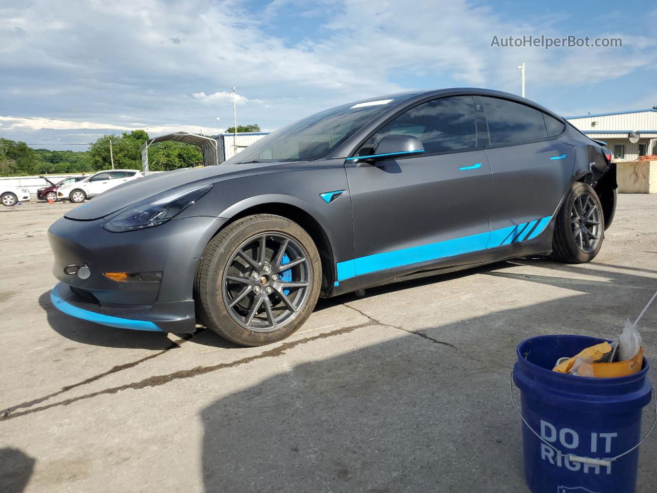 2022 Tesla Model 3  Charcoal vin: 5YJ3E1EBXNF194835