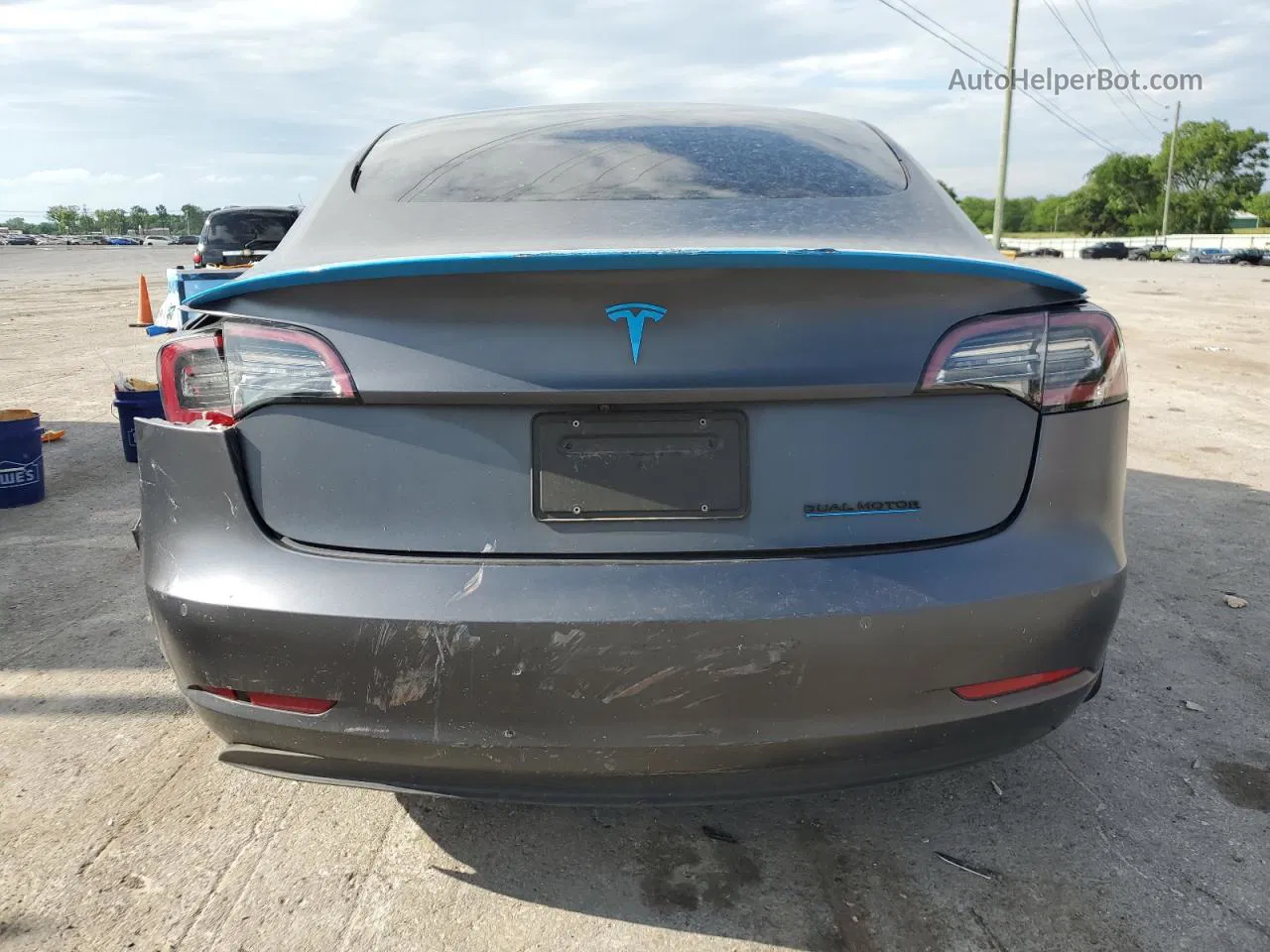 2022 Tesla Model 3  Charcoal vin: 5YJ3E1EBXNF194835