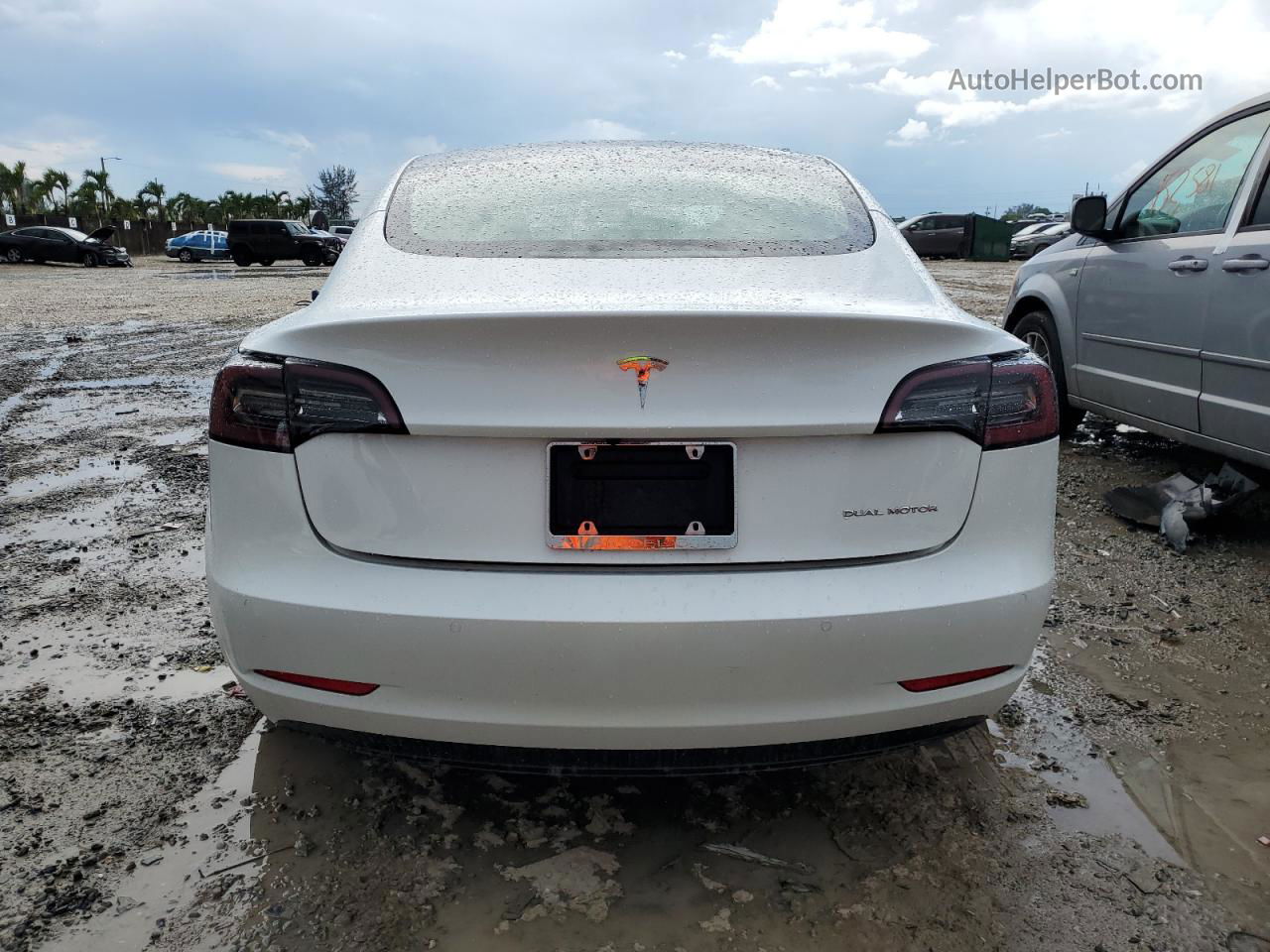 2022 Tesla Model 3  Белый vin: 5YJ3E1EBXNF227252