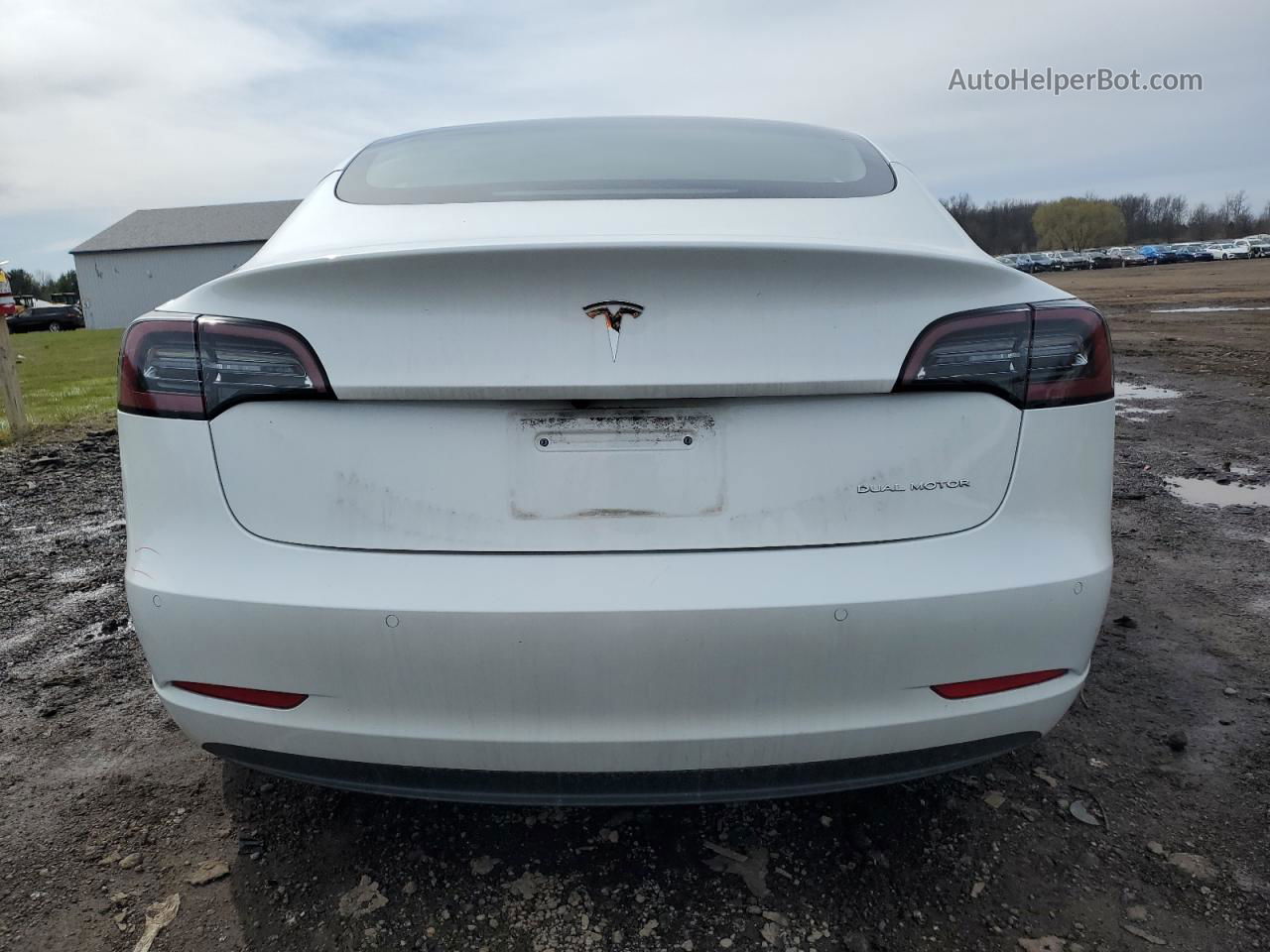 2022 Tesla Model 3  Белый vin: 5YJ3E1EBXNF271526