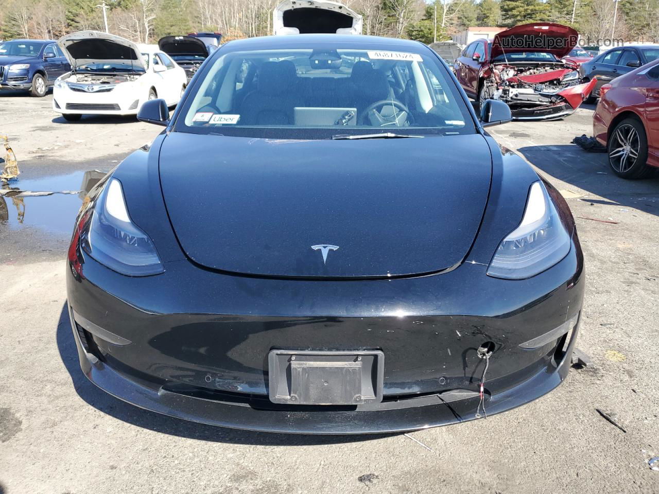 2022 Tesla Model 3  Black vin: 5YJ3E1EBXNF333474