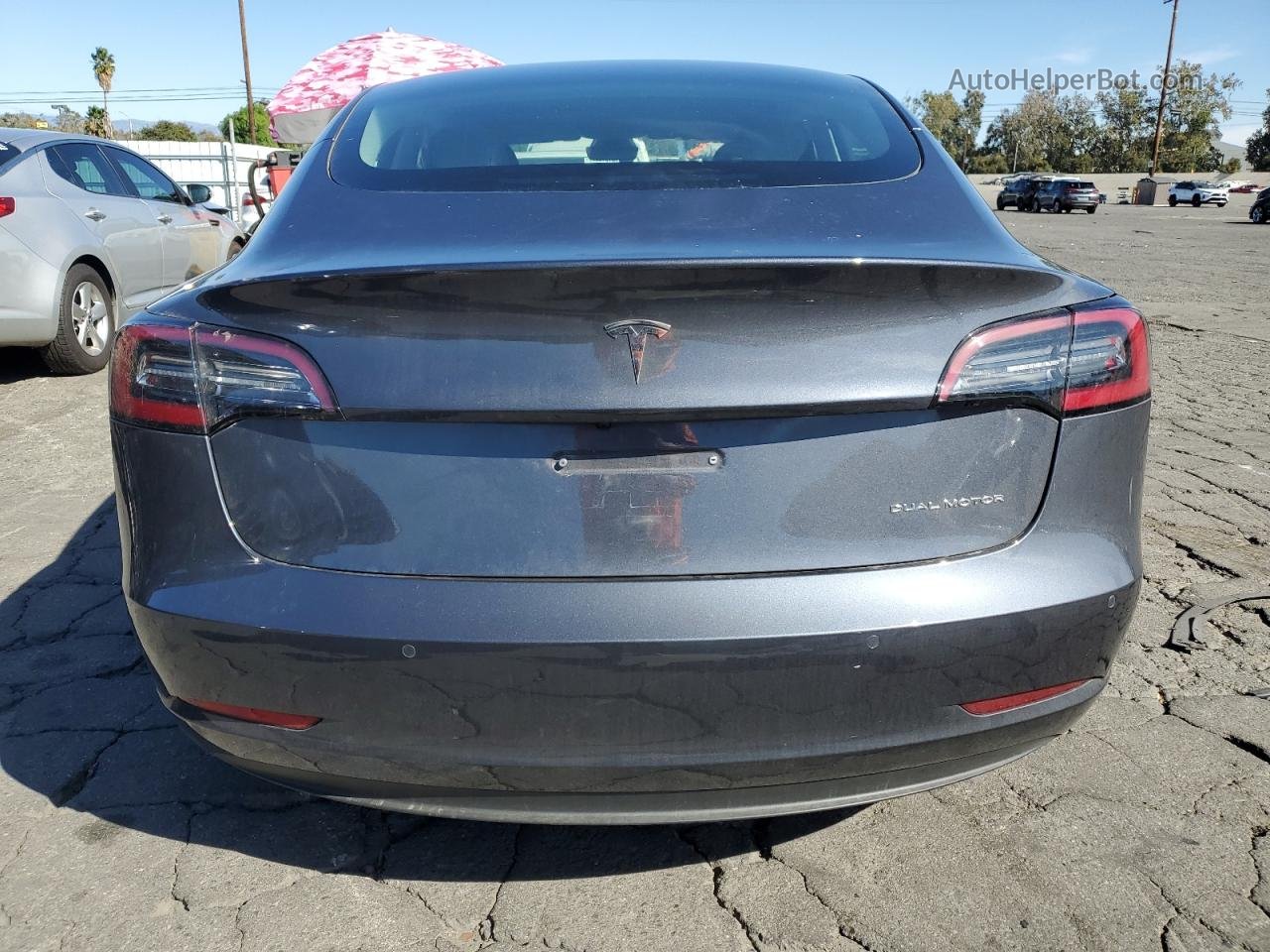 2022 Tesla Model 3  Charcoal vin: 5YJ3E1EBXNF361789