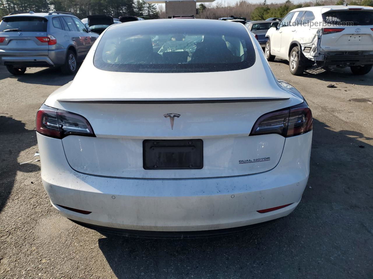 2020 Tesla Model 3  White vin: 5YJ3E1EC0LF714322