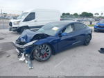 2021 Tesla Model 3 Performance Dual Motor All-wheel Drive Dark Blue vin: 5YJ3E1EC0MF093701