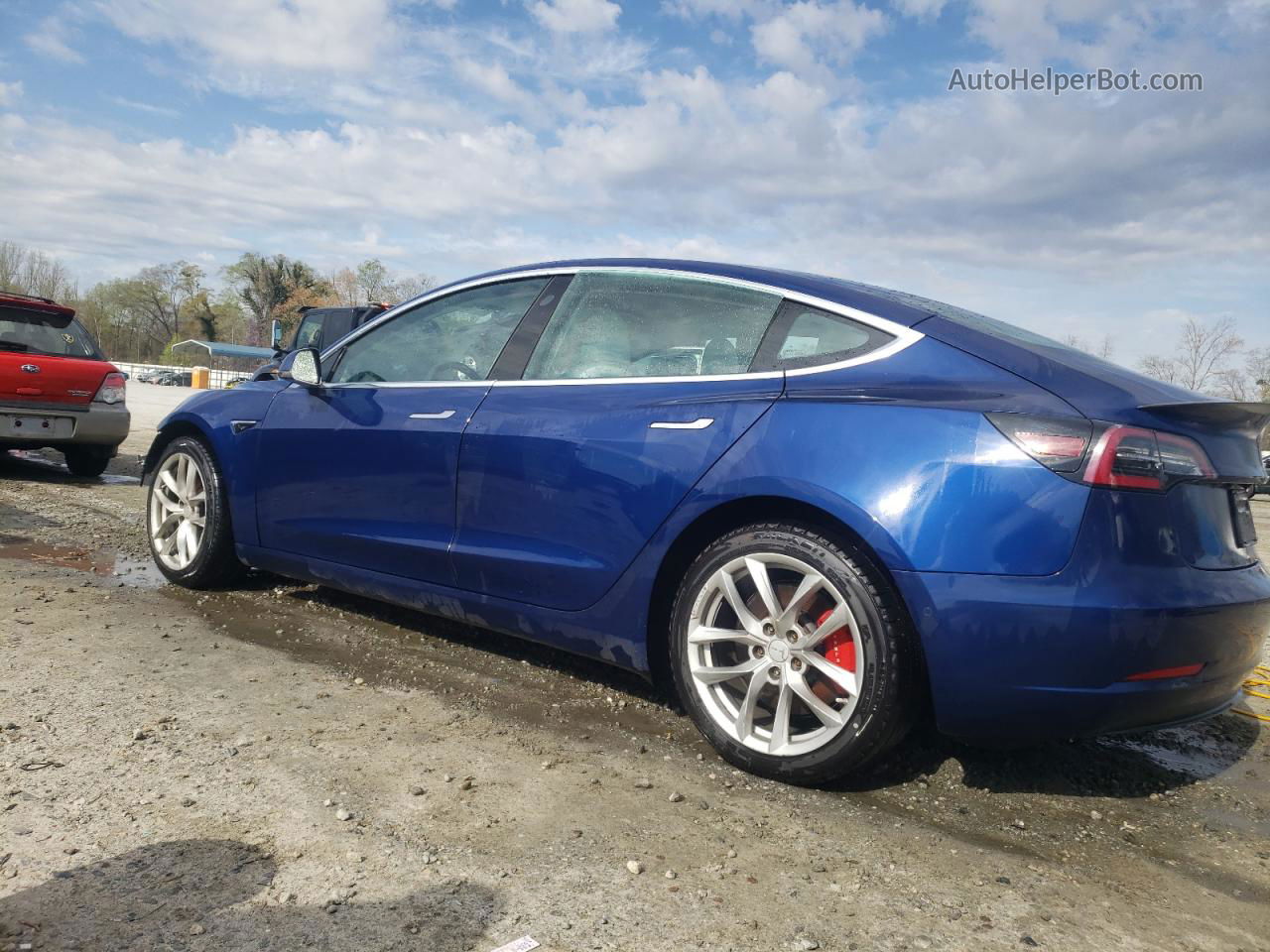 2020 Tesla Model 3  Blue vin: 5YJ3E1EC1LF641932