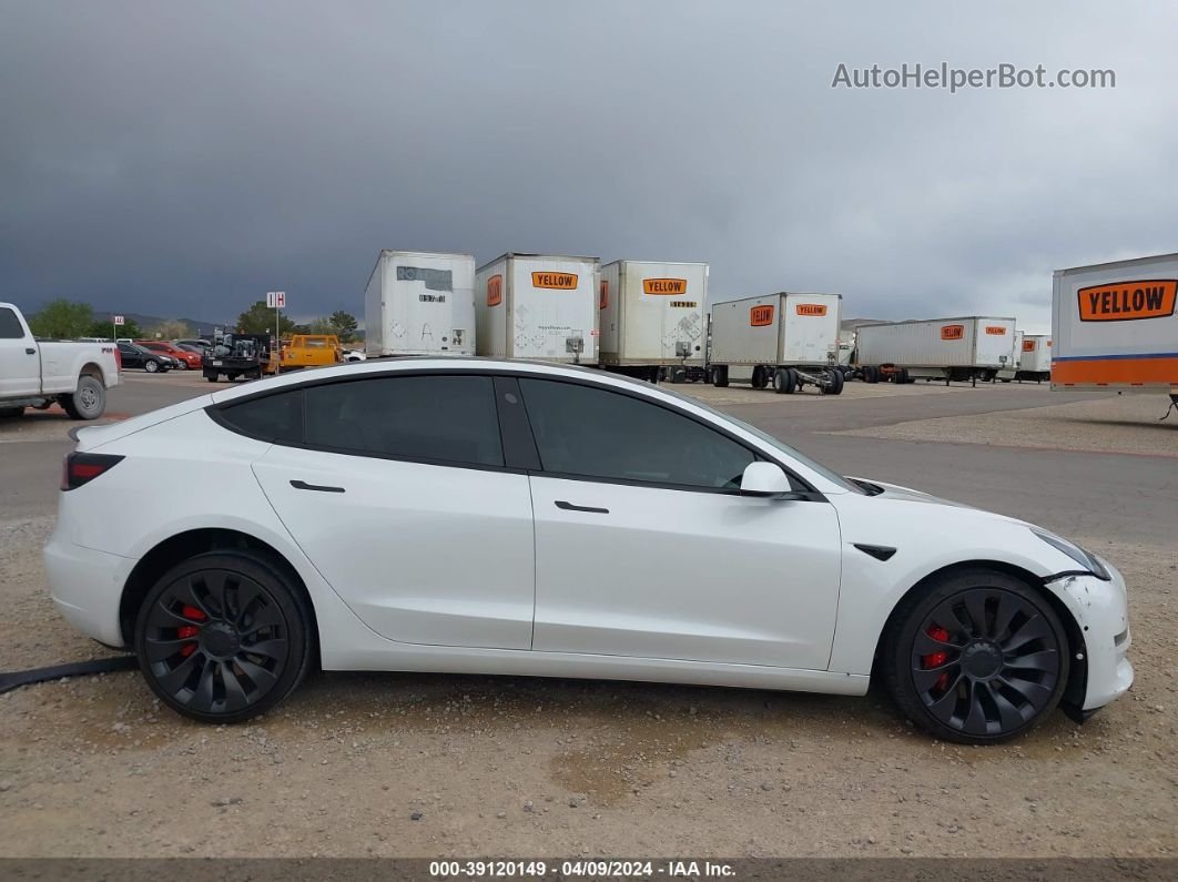 2021 Tesla Model 3 Performance Dual Motor All-wheel Drive Белый vin: 5YJ3E1EC1MF055121