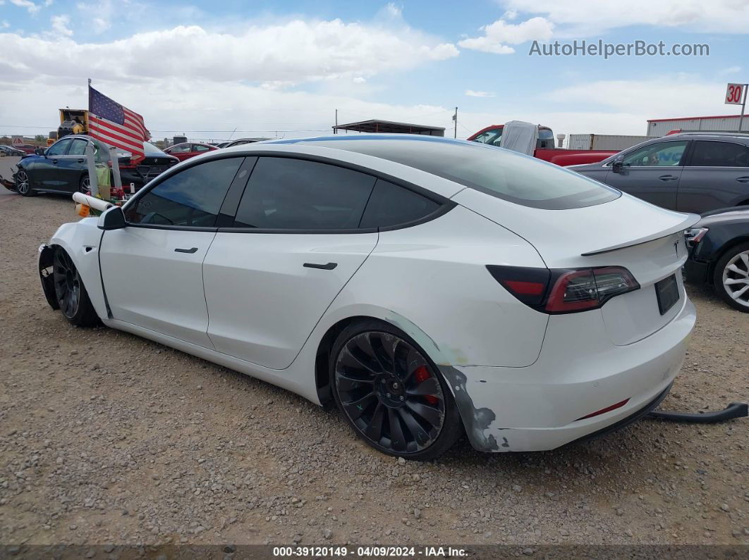 2021 Tesla Model 3 Performance Dual Motor All-wheel Drive Белый vin: 5YJ3E1EC1MF055121