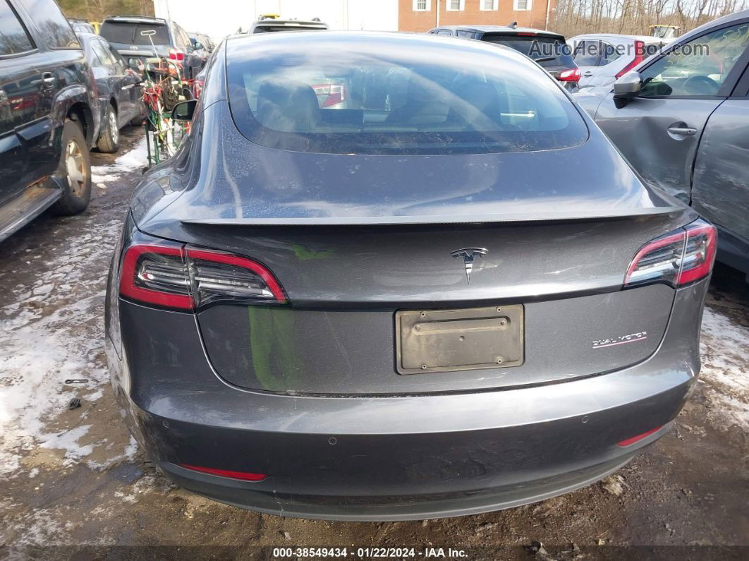 2021 Tesla Model 3 Performance Dual Motor All-wheel Drive Gray vin: 5YJ3E1EC1MF925482