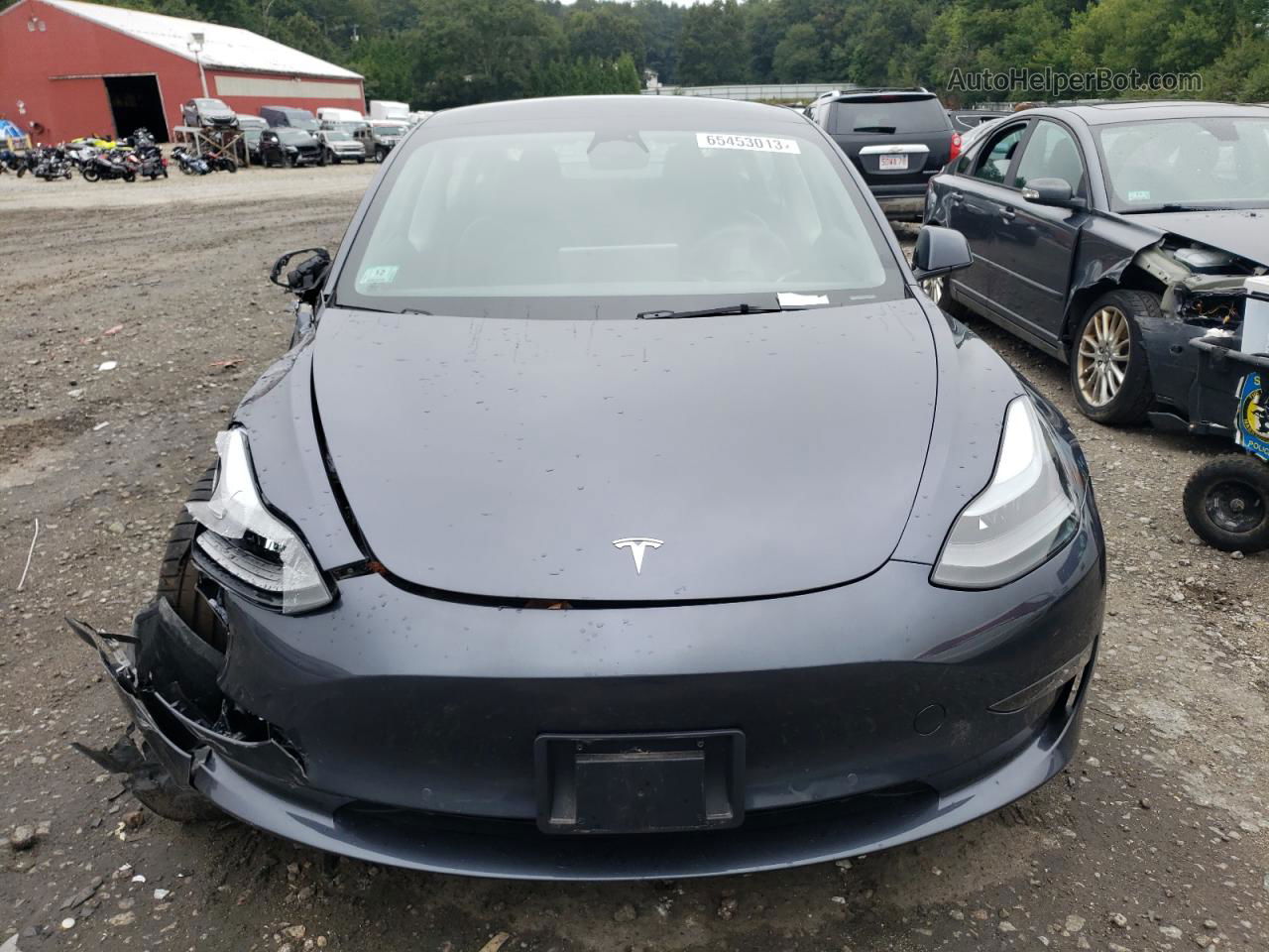 2022 Tesla Model 3  Gray vin: 5YJ3E1EC1NF276302