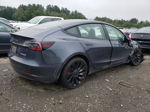 2022 Tesla Model 3  Gray vin: 5YJ3E1EC1NF276302