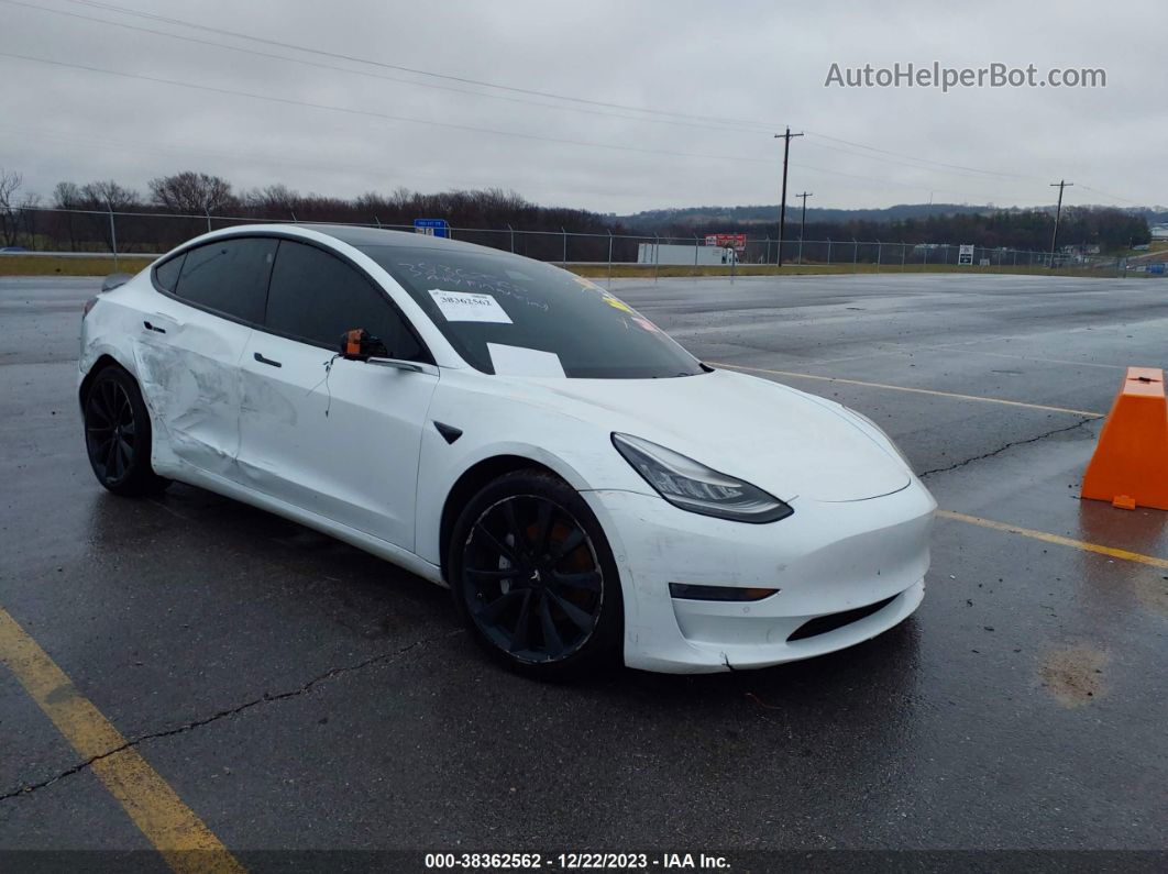 2020 Tesla Model 3 Performance Dual Motor All-wheel Drive Белый vin: 5YJ3E1EC2LF586973