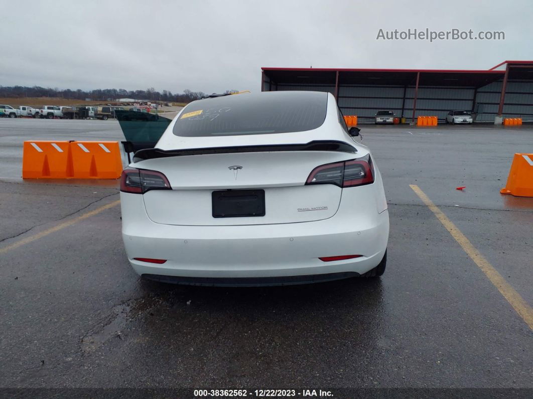 2020 Tesla Model 3 Performance Dual Motor All-wheel Drive White vin: 5YJ3E1EC2LF586973
