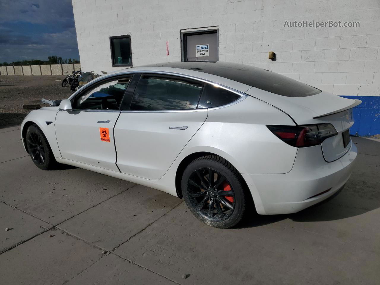 2020 Tesla Model 3  White vin: 5YJ3E1EC2LF624427