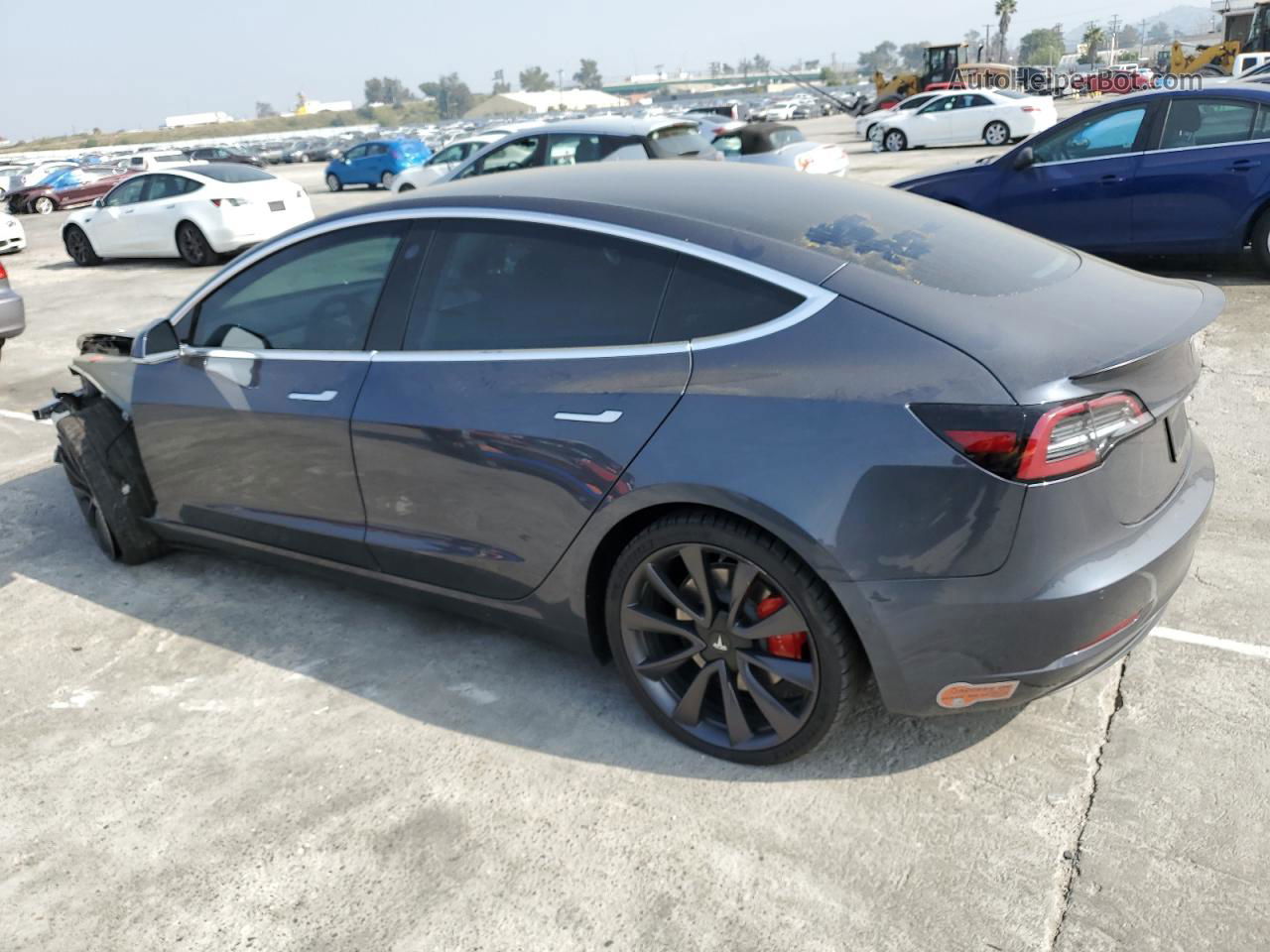 2020 Tesla Model 3  Gray vin: 5YJ3E1EC2LF669268