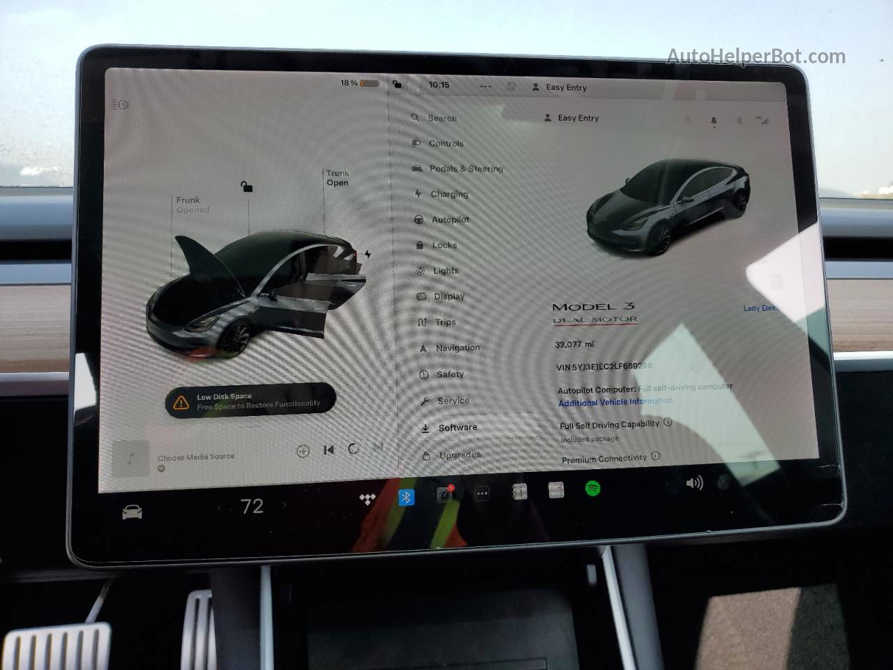 2020 Tesla Model 3  Gray vin: 5YJ3E1EC2LF669268