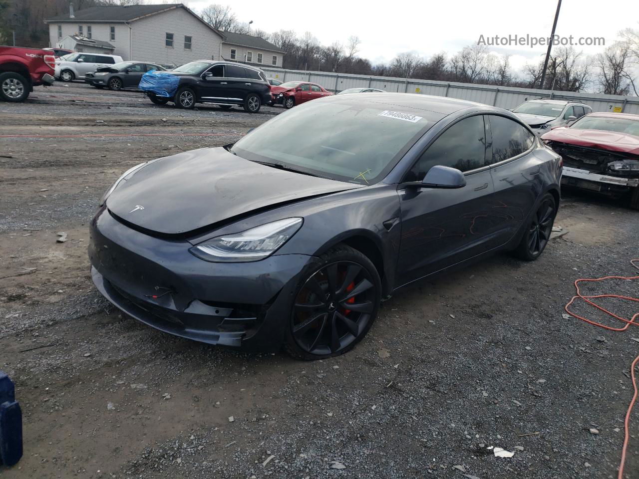 2020 Tesla Model 3 Charcoal vin: 5YJ3E1EC2LF713463