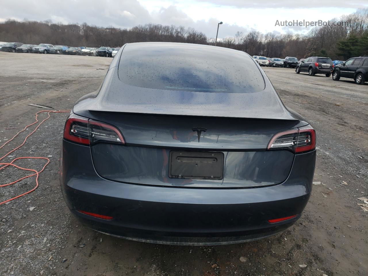 2020 Tesla Model 3 Угольный vin: 5YJ3E1EC2LF713463