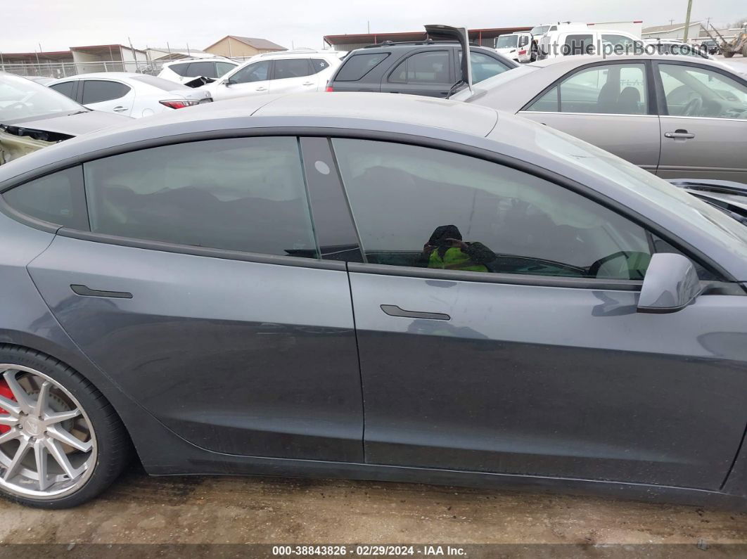 2021 Tesla Model 3 Performance Dual Motor All-wheel Drive Gray vin: 5YJ3E1EC2MF044421