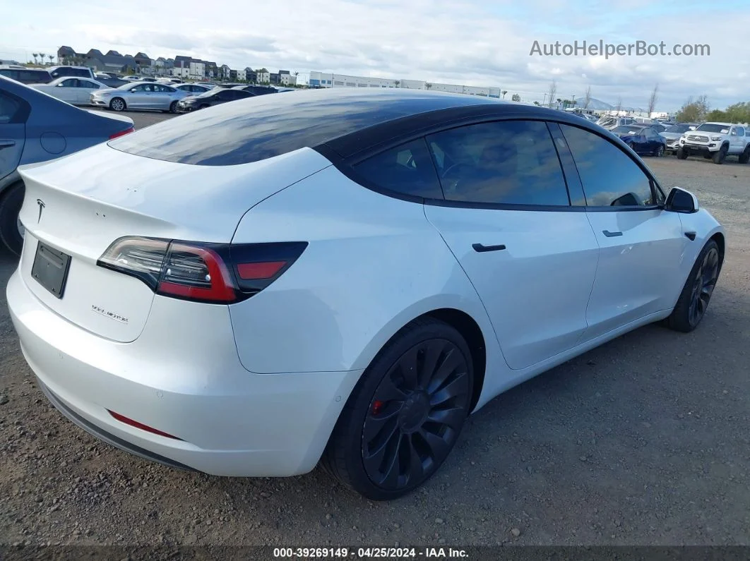 2021 Tesla Model 3 Performance Dual Motor All-wheel Drive Белый vin: 5YJ3E1EC2MF926284