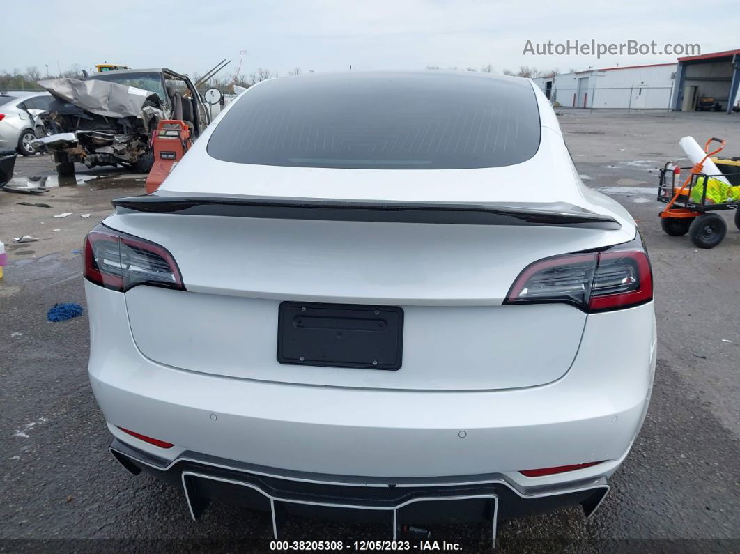 2020 Tesla Model 3 Performance Dual Motor All-wheel Drive White vin: 5YJ3E1EC3LF719546