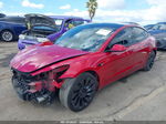 2021 Tesla Model 3 Performance Dual Motor All-wheel Drive Red vin: 5YJ3E1EC3MF005871