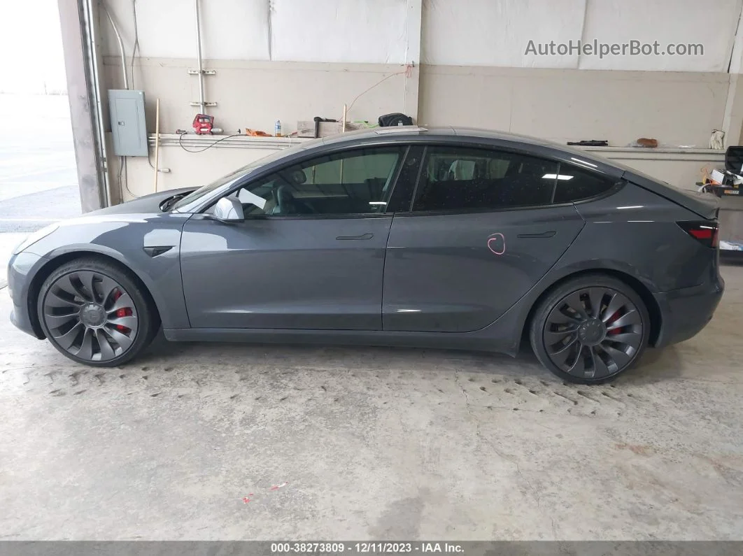 2021 Tesla Model 3 Performance Dual Motor All-wheel Drive Серый vin: 5YJ3E1EC3MF020502