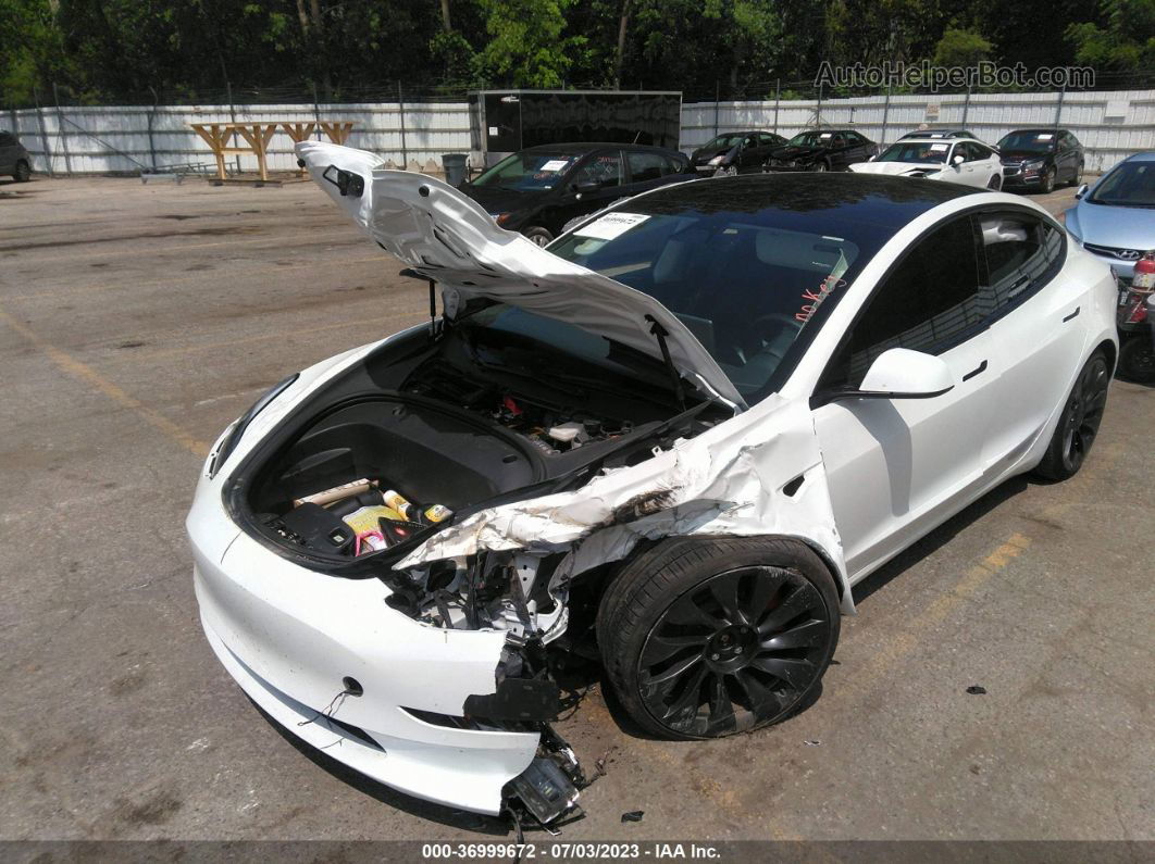 2021 Tesla Model 3 Performance White vin: 5YJ3E1EC3MF088461