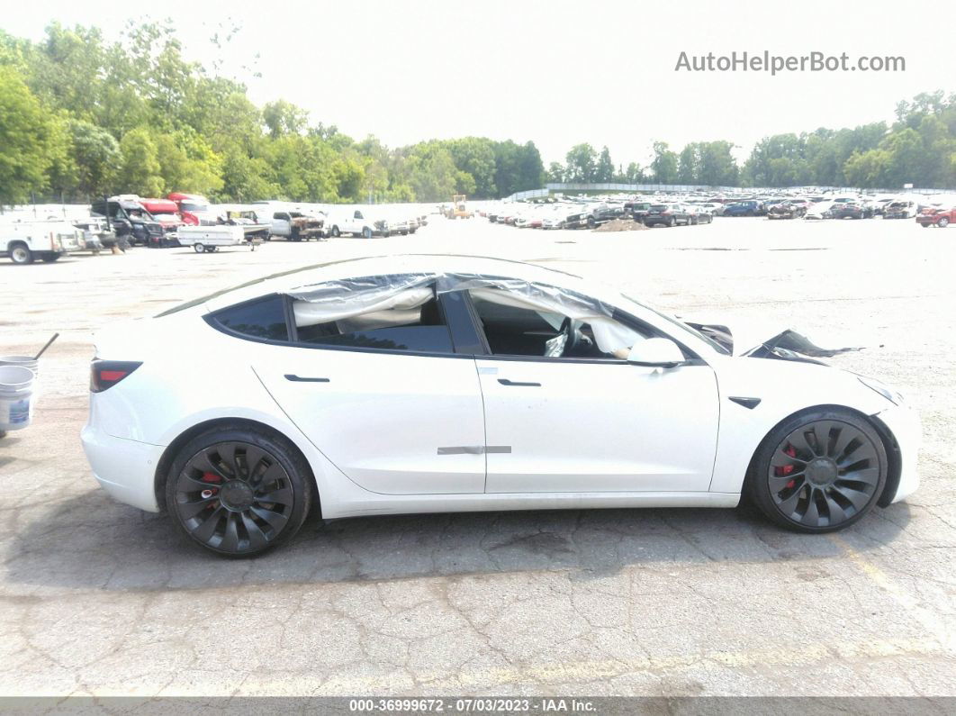 2021 Tesla Model 3 Performance White vin: 5YJ3E1EC3MF088461