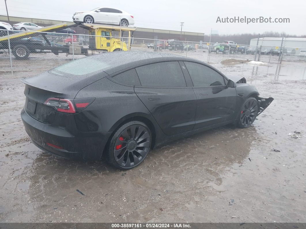 2021 Tesla Model 3 Performance Dual Motor All-wheel Drive Черный vin: 5YJ3E1EC3MF914256