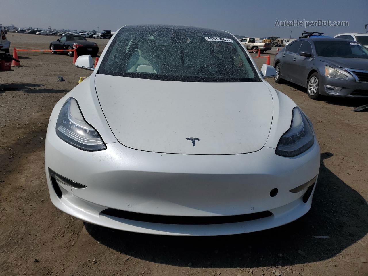 2020 Tesla Model 3  White vin: 5YJ3E1EC4LF625014