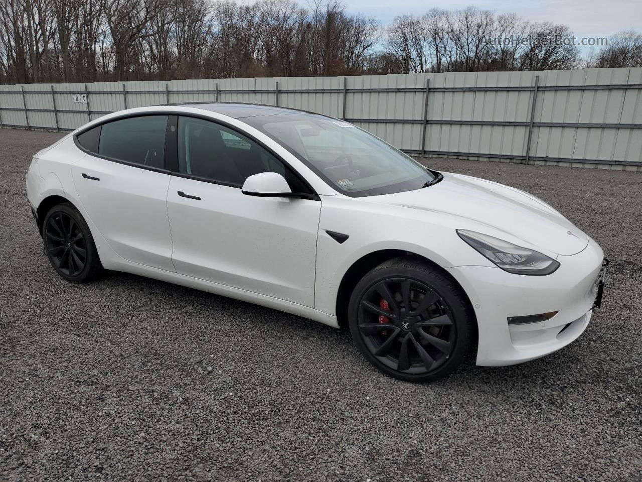 2020 Tesla Model 3  Белый vin: 5YJ3E1EC4LF627605