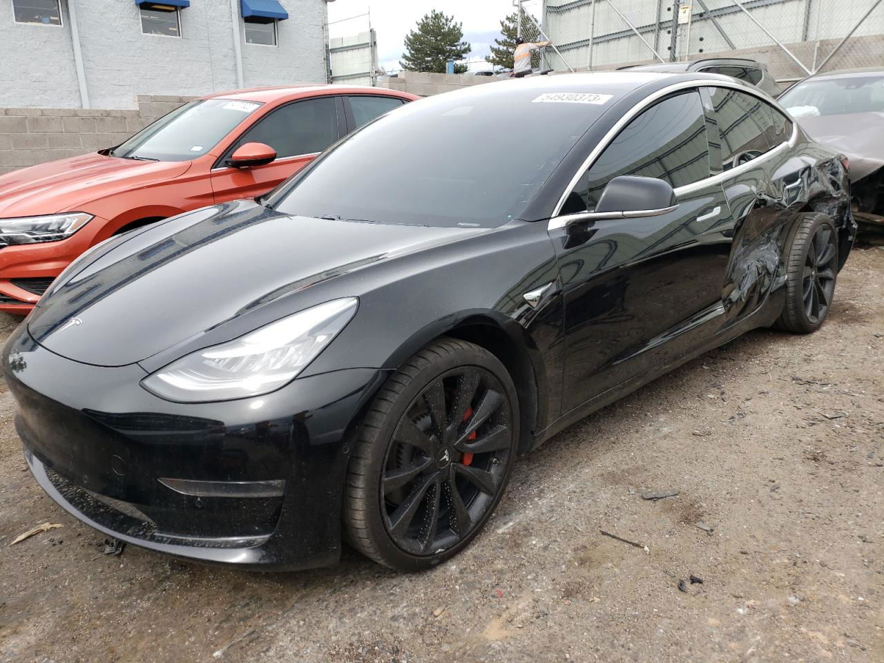 2020 Tesla Model 3  Black vin: 5YJ3E1EC4LF713125