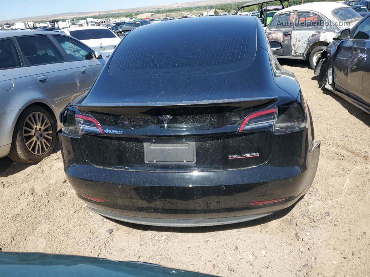 2020 Tesla Model 3  Black vin: 5YJ3E1EC4LF713125