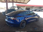 2021 Tesla Model 3 Performance Dual Motor All-wheel Drive Blue vin: 5YJ3E1EC4MF055095