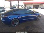 2021 Tesla Model 3 Performance Dual Motor All-wheel Drive Blue vin: 5YJ3E1EC4MF055095