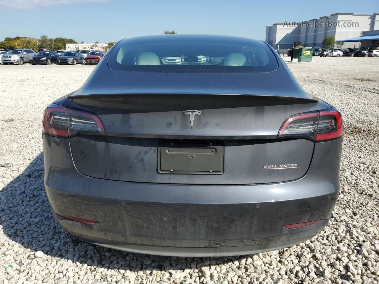 2022 Tesla Model 3  Gray vin: 5YJ3E1EC4NF308238