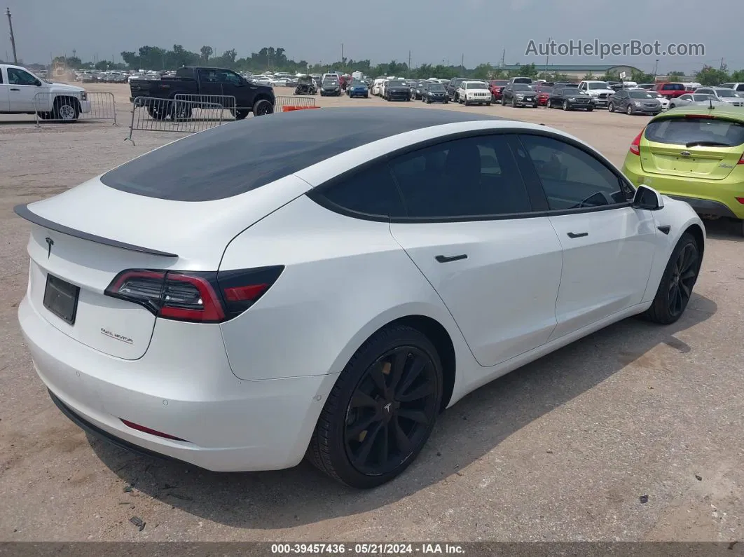 2020 Tesla Model 3 Performance Dual Motor All-wheel Drive White vin: 5YJ3E1EC5LF587079