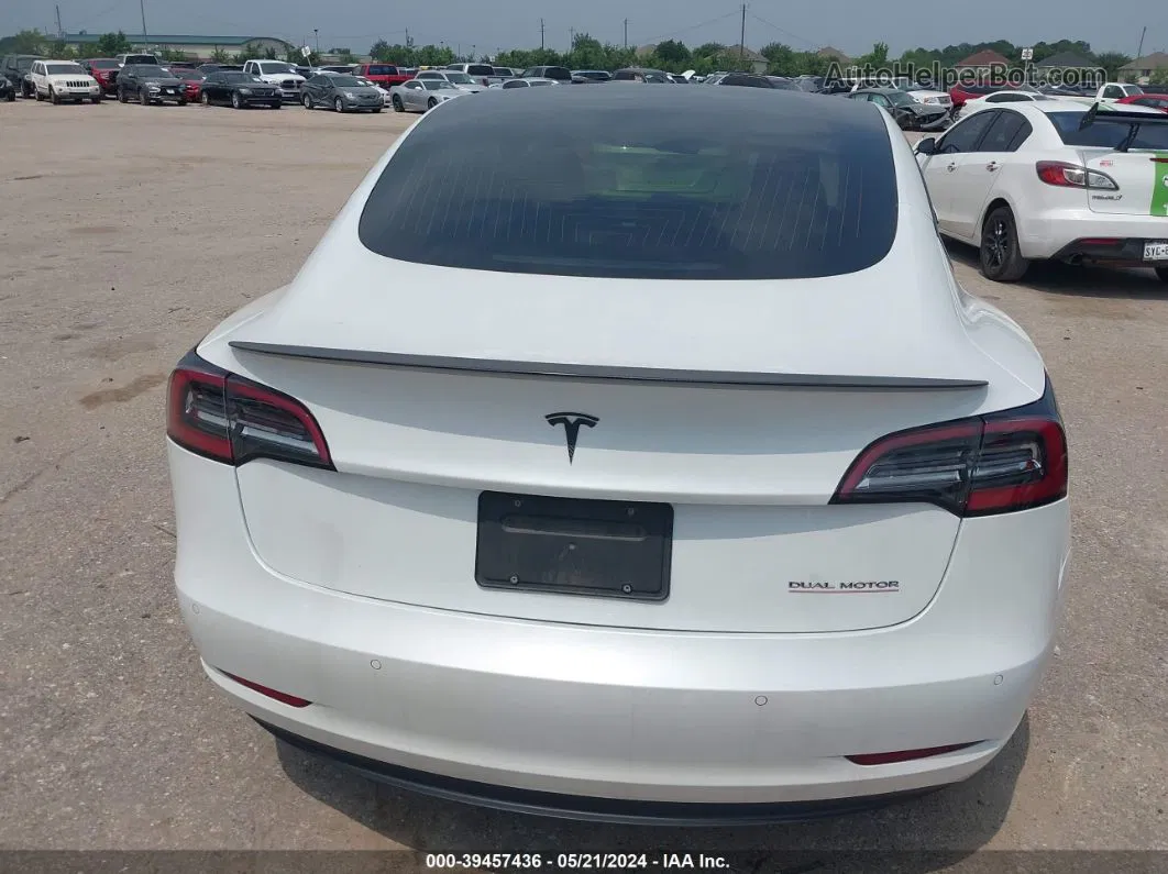 2020 Tesla Model 3 Performance Dual Motor All-wheel Drive White vin: 5YJ3E1EC5LF587079