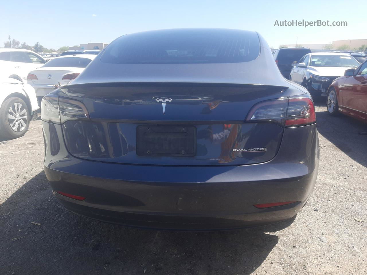 2020 Tesla Model 3  Gray vin: 5YJ3E1EC5LF623711