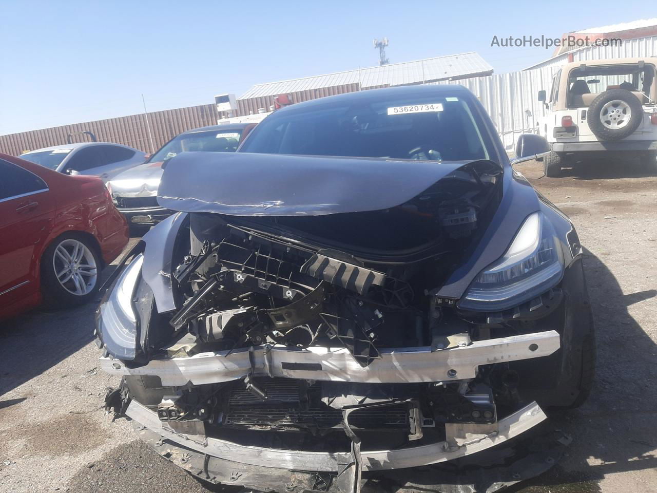 2020 Tesla Model 3  Gray vin: 5YJ3E1EC5LF623711