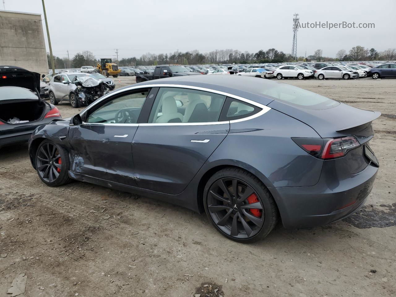 2020 Tesla Model 3  Угольный vin: 5YJ3E1EC5LF714672