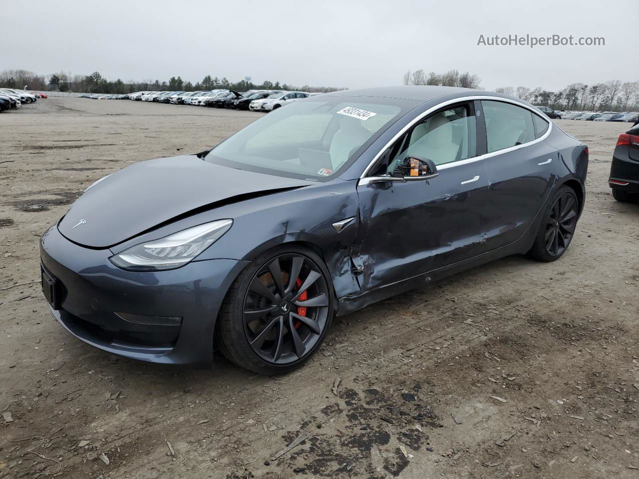 2020 Tesla Model 3  Угольный vin: 5YJ3E1EC5LF714672