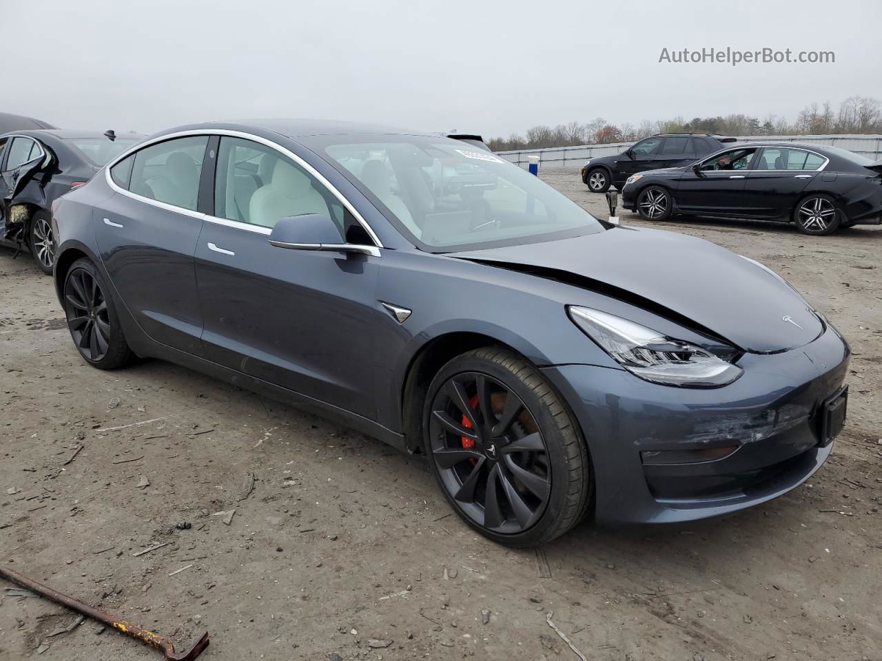 2020 Tesla Model 3  Charcoal vin: 5YJ3E1EC5LF714672